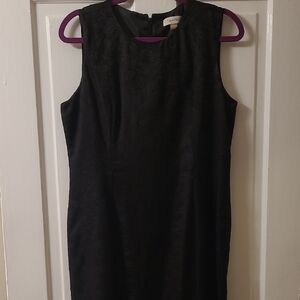 Calvin Klein Black Sleeveless Zipper Cocktail Mini Dress